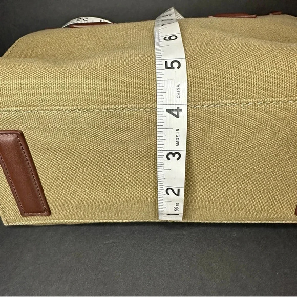 Zara Handbag Cloth Khaki - Picture 8 of 10